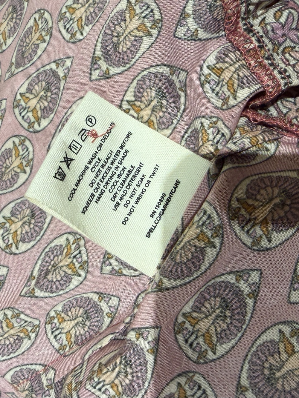 🌙 SPELL Château Boho Gown in Grape NWT - Picture 8 of 9